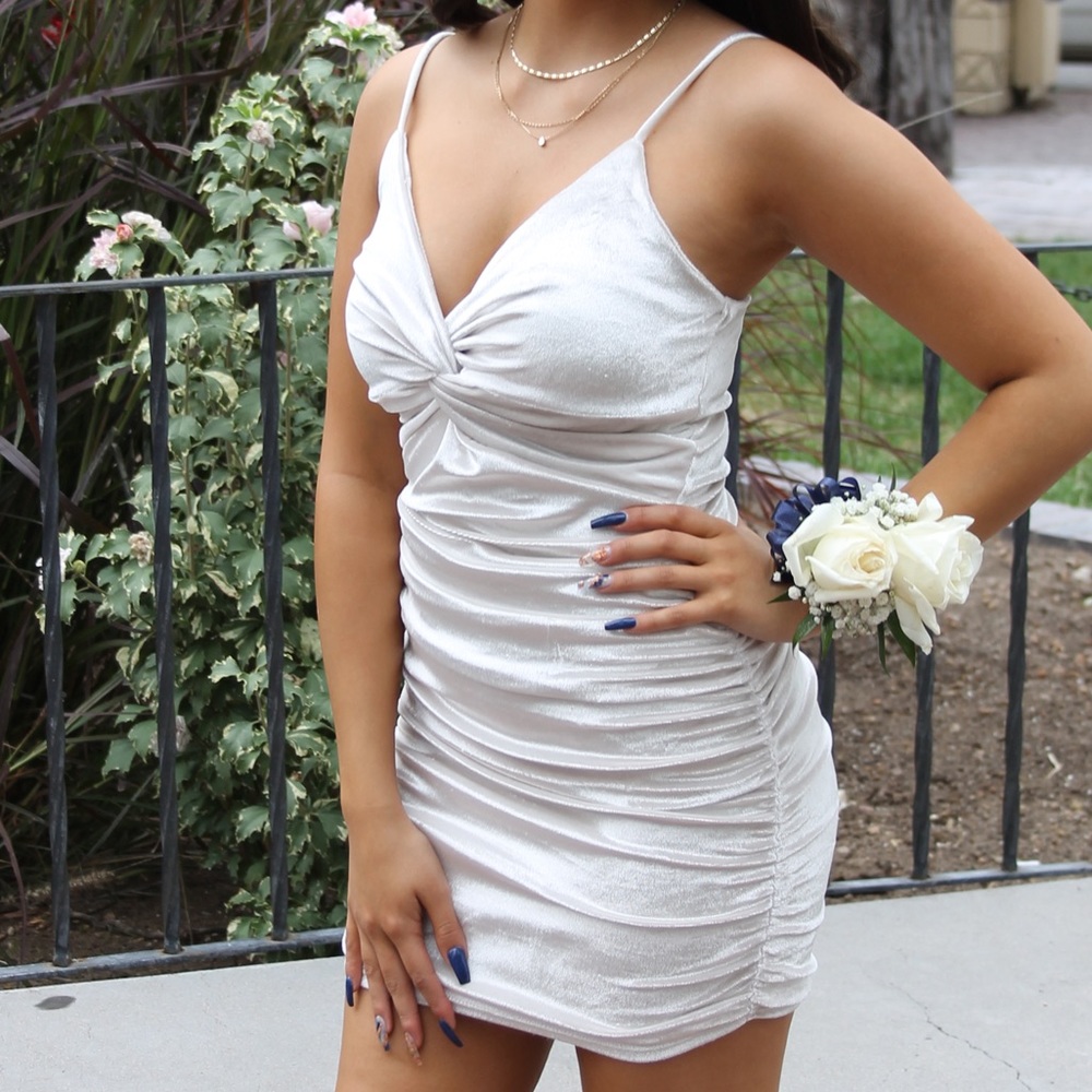 Pearl Velvet Formal Dress